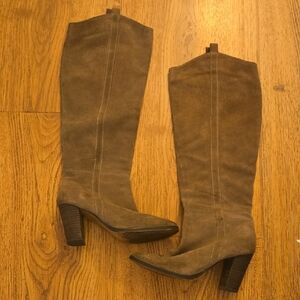 Dolce Vita Tan Suede Heeled Boots